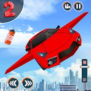 Скачать взломанную Flying Car Shooting Game: Modern Car Games 2020 (Много денег) версия 1.1 apk на Андроид