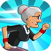Скачать взломанную Angry Gran Run - Running Game (Открыты уровни) версия 2.12.2 apk на Андроид