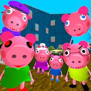 Скачать взломанную Piggy Neighbor. Family Escape Obby House 3D (Открыты уровни) версия 1.9 apk на Андроид