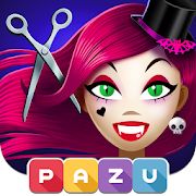 Скачать взломанную Девочки парикмахерская монстры - игры для детей (Много денег) версия 1.25 apk на Андроид