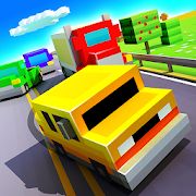 Скачать взломанную Blocky Highway: Traffic Racing (Открыты уровни) версия 1.2.2 apk на Андроид