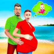 Скачать взломанную виртуальная беременная мама: семейный симулятор (Бесконечные монеты) версия 1.0 apk на Андроид