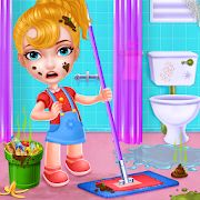 Скачать взломанную Держите ваш дом чистой - девочек дома очистки игра (Много денег) версия 1.2.57 apk на Андроид