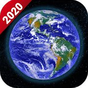 Жить земной шар Карта 2020 -Спутник & улица Посм
