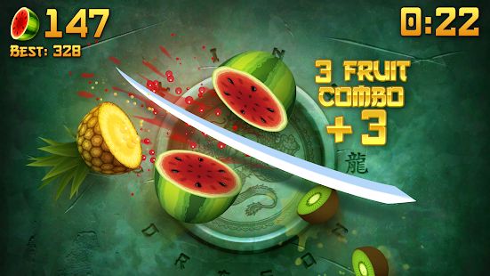 Скачать взломанную Fruit Ninja® (Бесконечные монеты) версия 2.8.5 apk на Андроид
