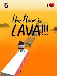 Скачать взломанную The Floor Is Lava (Открыты уровни) версия 1.4 apk на Андроид