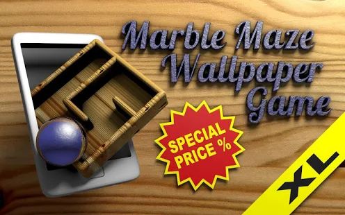 Скачать взломанную Marble Maze Wallpaper Game XL (Открыты уровни) версия 1.3 apk на Андроид