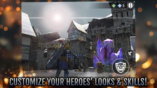Скачать взломанную Heroes and Castles 2 - Strategy Action RPG (Бесконечные монеты) версия Зависит от устройства apk на Андроид