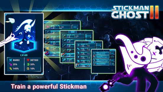 Скачать взломанную Stickman Ghost 2: Gun Sword - Shadow Action RPG (Много денег) версия 6.6 apk на Андроид