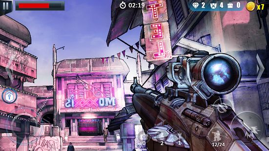 Скачать взломанную Fatal Bullet - FPS Gun Shooting Game (Много денег) версия 1.1.1 apk на Андроид