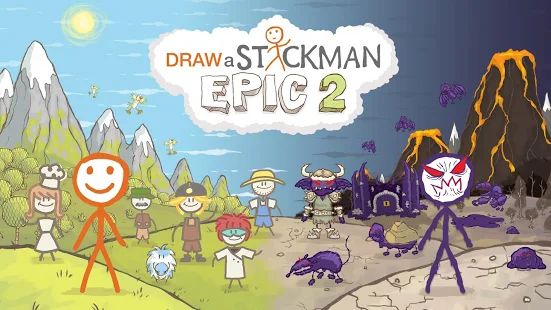 Скачать взломанную Draw a Stickman: EPIC 2 (Много денег) версия 1.2.1.57 apk на Андроид