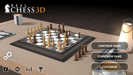 Скачать взломанную Real Chess 3D (Много денег) версия 1.22 apk на Андроид