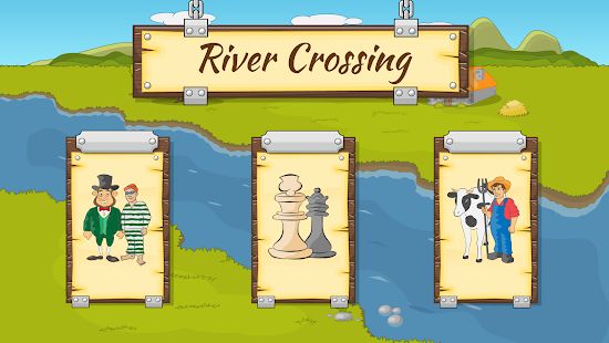 Скачать взломанную River Crossing IQ Logic Puzzles & Fun Brain Games (Много денег) версия Зависит от устройства apk на Андроид