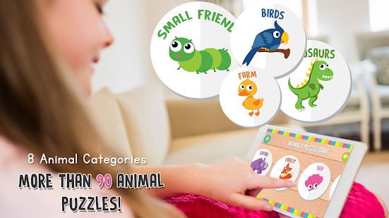 Скачать взломанную Animals Puzzle for Kids: Preschool (Бесконечные монеты) версия 1.2 apk на Андроид