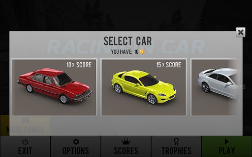 Скачать взломанную Racing in Car (Бесконечные монеты) версия 1.4 apk на Андроид