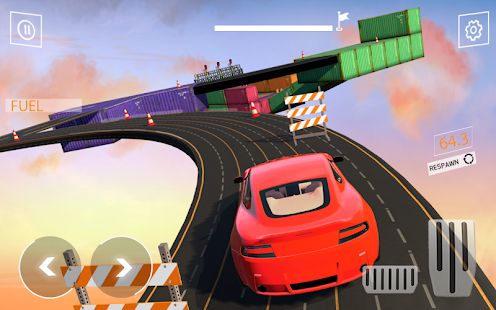 Скачать взломанную Невозможные треки Car Stunt Game: New Games 2019 (Открыты уровни) версия 1.7 apk на Андроид
