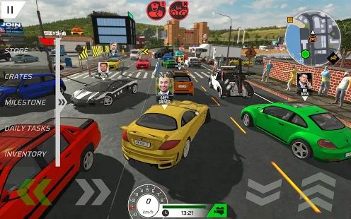 Скачать взломанную Car Drivers Online: Fun City (Много денег) версия 1.14 apk на Андроид