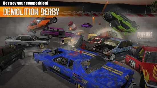 Скачать взломанную Demolition Derby 3 (Бесконечные монеты) версия 1.0.081 apk на Андроид