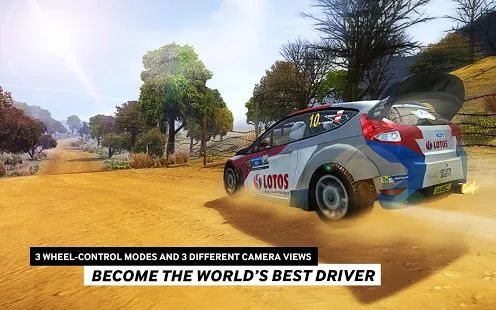 Скачать взломанную WRC The Official Game (Открыты уровни) версия 1.2.7 apk на Андроид