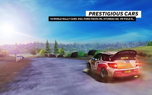 Скачать взломанную WRC The Official Game (Открыты уровни) версия 1.2.7 apk на Андроид