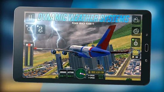 Скачать взломанную Flight Sim 2018 (Открыты уровни) версия 3.1.1 apk на Андроид