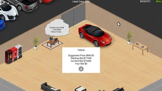 Скачать взломанную Auto Dealership Tycoon (Открыты уровни) версия 2.0.4 apk на Андроид