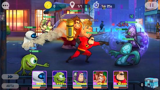Скачать взломанную Disney Heroes: Battle Mode (Открыты уровни) версия 1.17.02 apk на Андроид