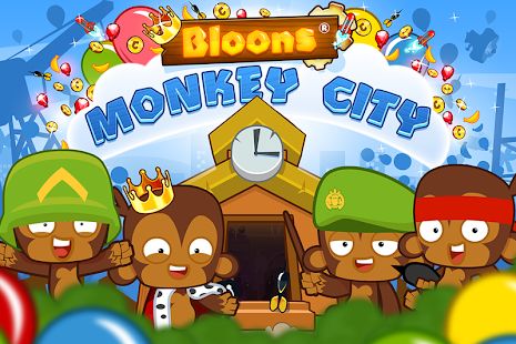 Скачать взломанную Bloons Monkey City (Бесконечные монеты) версия 1.12.1 apk на Андроид
