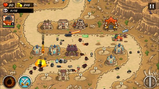 Скачать взломанную Kingdom Rush Frontiers (Бесконечные монеты) версия 3.2.20 apk на Андроид