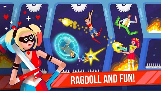 Скачать взломанную Ragdoll Rage: Heroes Arena (Открыты уровни) версия 1.2.28 apk на Андроид