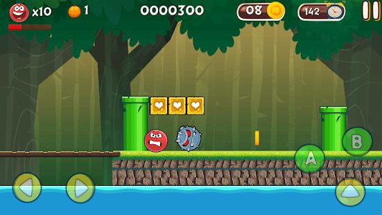 Скачать взломанную Red Ball : Bounce 4 Hero Adventure (Много денег) версия 1.3.1 apk на Андроид