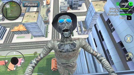 Скачать взломанную Rope Mummy Crime Simulator: Vegas Hero (Открыты уровни) версия 1.0.2 apk на Андроид
