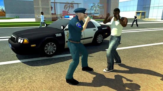 Скачать взломанную San Andreas Auto Gang Wars: Grand Real Theft Fight (Бесконечные монеты) версия 9.4 apk на Андроид