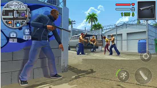Скачать взломанную Gangs Town Story - экшн шутер с открытым миром (Открыты уровни) версия 0.9b apk на Андроид