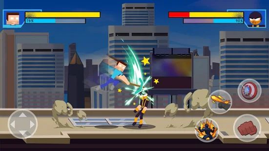 Скачать взломанную Stick Super: Hero - Strike Fight for heroes legend (Открыты уровни) версия 1.1.1 apk на Андроид