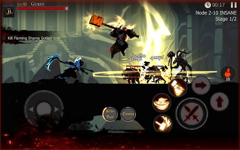 Скачать взломанную Shadow of Death: Dark Knight - Stickman Fighting (Много денег) версия 1.90.0.0 apk на Андроид