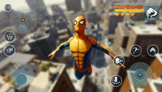 Скачать взломанную Spider Rope Gangster Hero Vegas - Rope Hero Game (Открыты уровни) версия 1.1.8 apk на Андроид