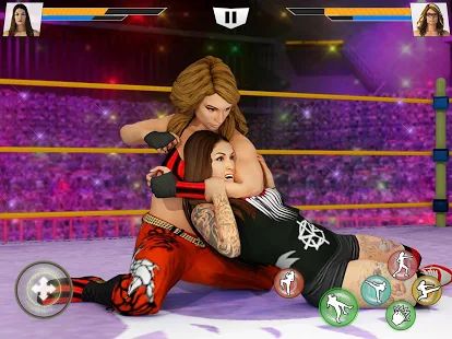 Скачать взломанную Bad Girls Wrestling Fighter: Женщины Борьба Игры (Открыты уровни) версия 1.1.7 apk на Андроид