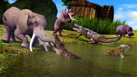 Скачать взломанную Animal Attack Simulator -Wild Hunting Games (Бесконечные монеты) версия Зависит от устройства apk на Андроид