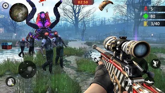 Скачать взломанную Zombie Survival 3D: Fun Free Offline Shooting Game (Открыты уровни) версия 1.2.2 apk на Андроид