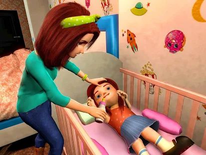 Скачать взломанную Virtual Mother Game: Family Mom Simulator (Бесконечные монеты) версия 1.25 apk на Андроид
