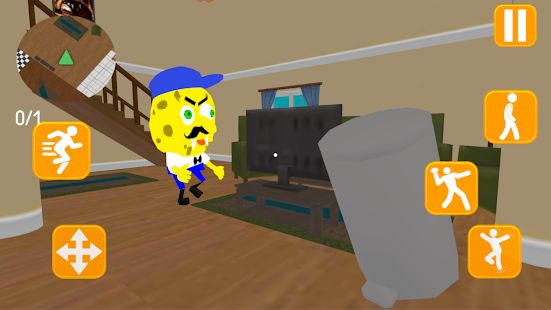 Скачать взломанную Neighbor Sponge. Scary Secret 3D (Бесконечные монеты) версия 1.4 apk на Андроид