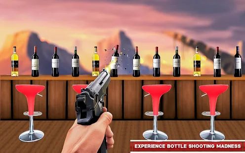 Скачать взломанную Real Bottle Shooting Free Games: 3D Shooting Games (Открыты уровни) версия 3.2 apk на Андроид