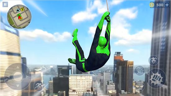 Скачать взломанную Spider Rope Hero: Ninja Gangster Crime Vegas City (Бесконечные монеты) версия 1.0.13 apk на Андроид