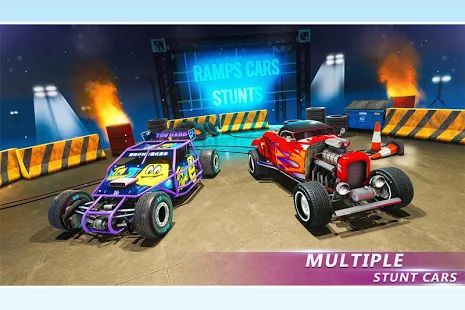 Скачать взломанную Ramp Stunt Автомобильные гонки: Car Stunt Games (Открыты уровни) версия 1.5 apk на Андроид