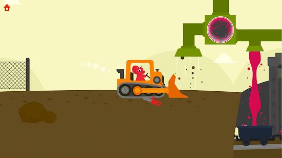 Скачать взломанную Динозаврик Землекоп 2 - грузовик игры для детей (Бесконечные монеты) версия 1.1.4 apk на Андроид