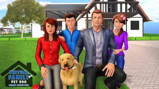 Скачать взломанную Family Pet Dog Home Adventure Game (Открыты уровни) версия 1.1.3 apk на Андроид