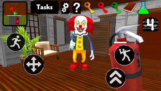 Скачать взломанную Clown Neighbor. Second Revenge 3D (Бесконечные монеты) версия 1.2 apk на Андроид