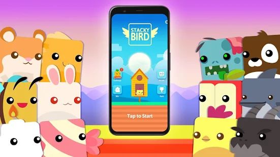 Скачать взломанную Hyper Casual Flying Birdie Game (Много денег) версия 1.0.1.22 apk на Андроид