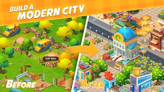 Скачать взломанную Farm City : Farming & City Building (Открыты уровни) версия 2.4.2 apk на Андроид